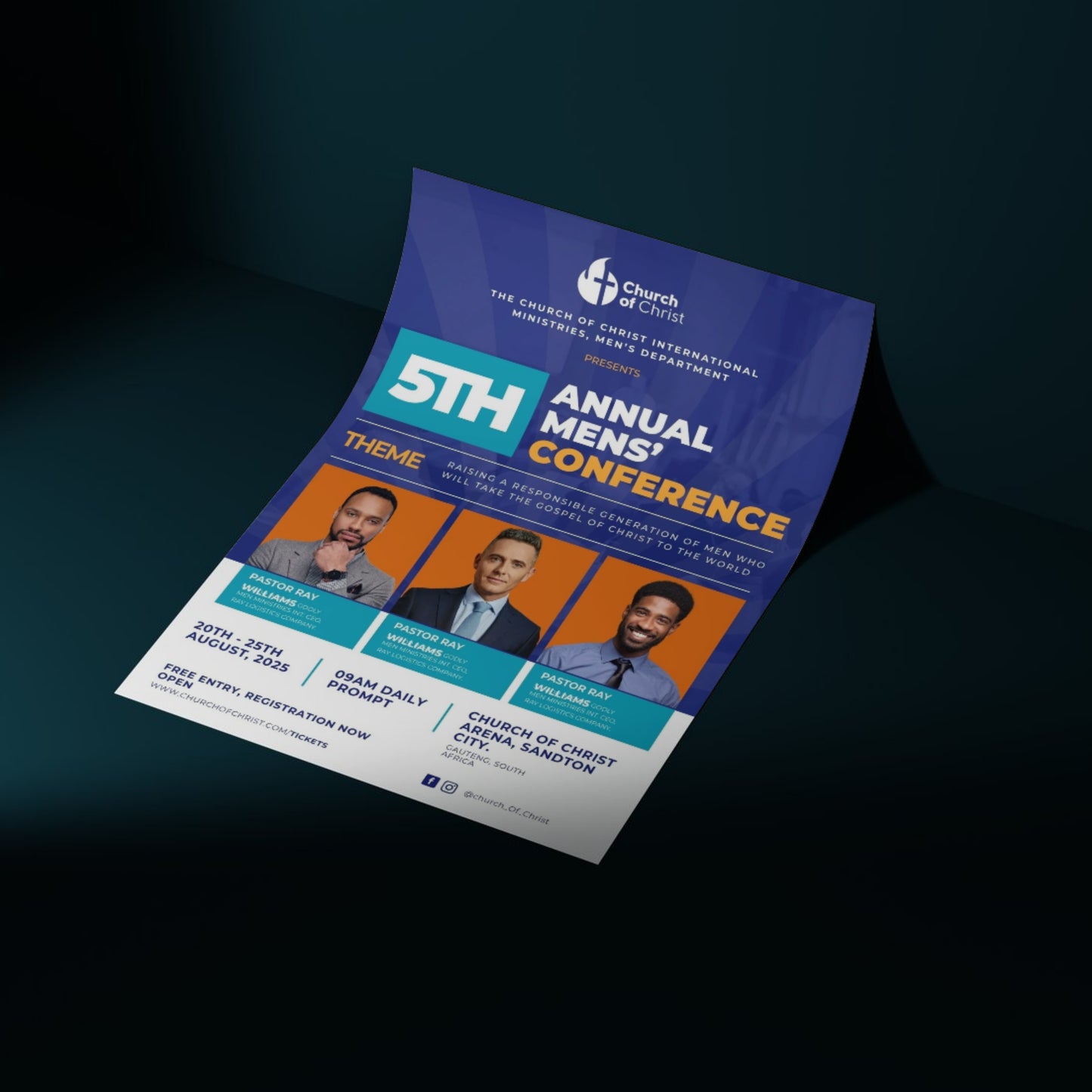 Men's conference – Church Canva Template