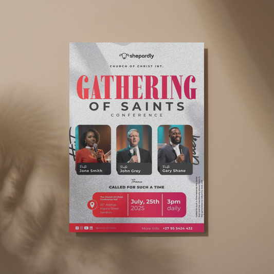 Gathering of Saints Conference – Church Canva Template