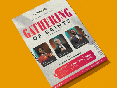 Gathering of Saints Conference – Church Canva Template
