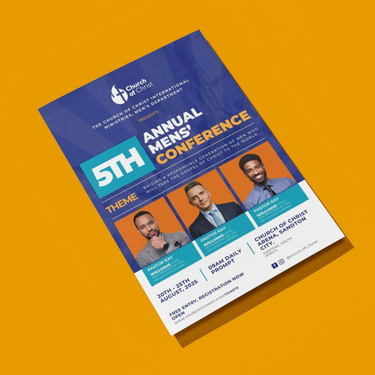 Men's conference – Church Canva Template