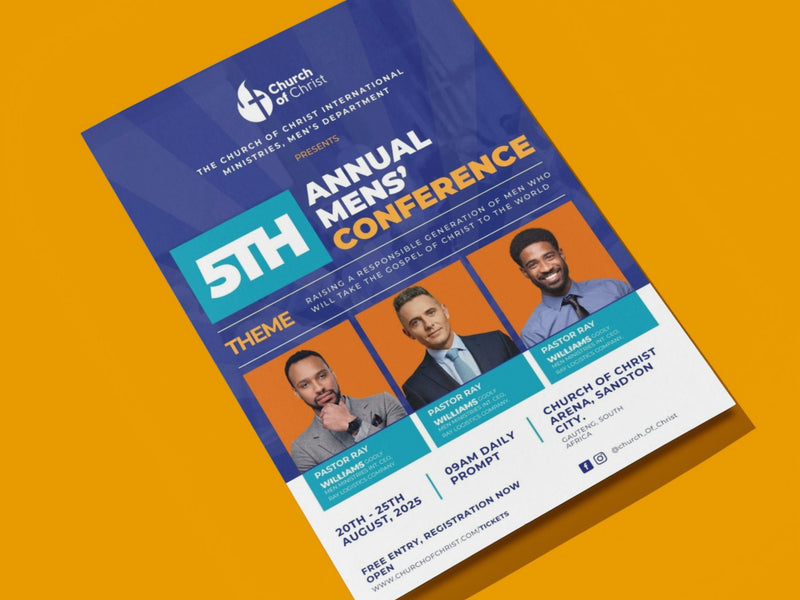 Men's conference – Church Canva Template